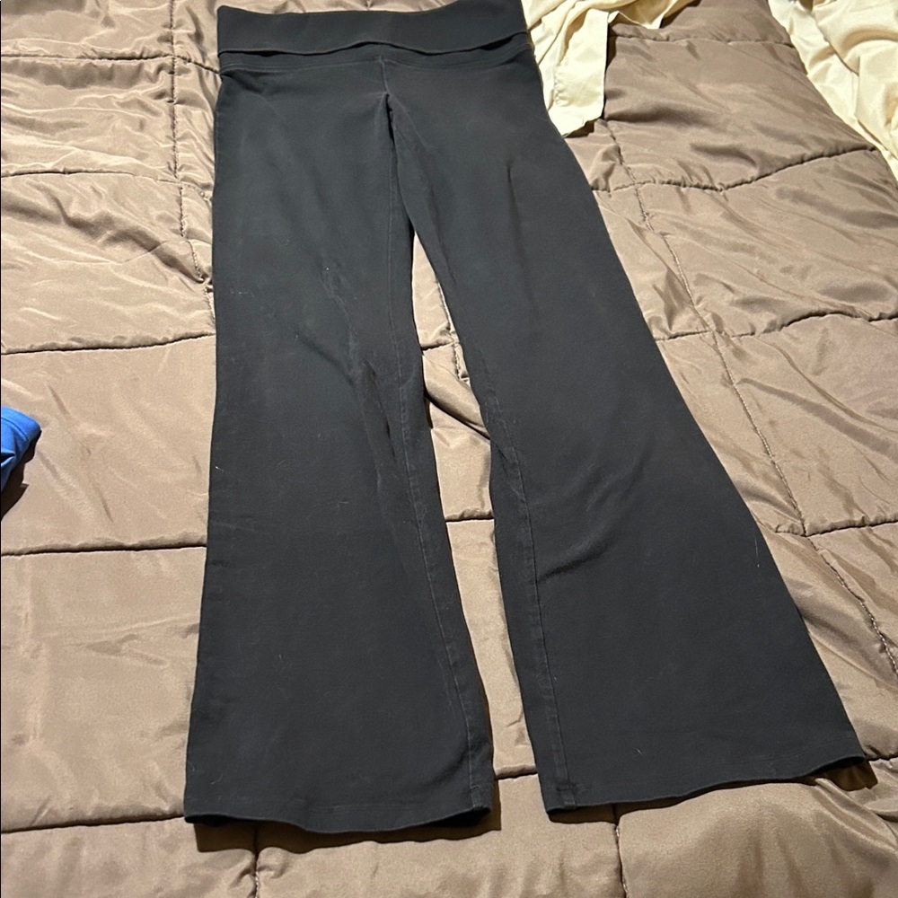 VS Pink Black Flared Yoga Pants
